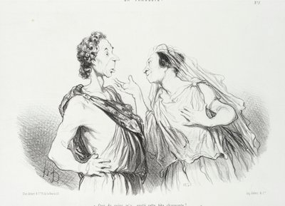 What Care This Charming Head Cost Me by Honoré Daumier